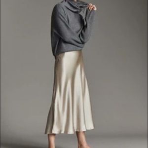 It’s Juliet Landry Satin High Waist Satin Skirt M Medium NWT